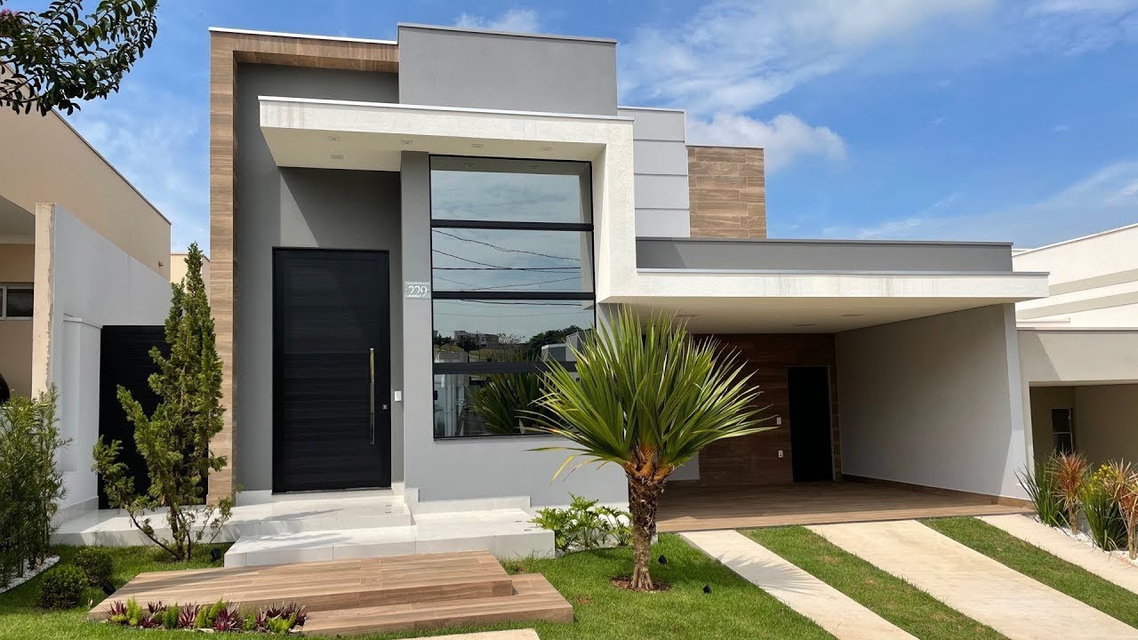 Casa moderna com jardim